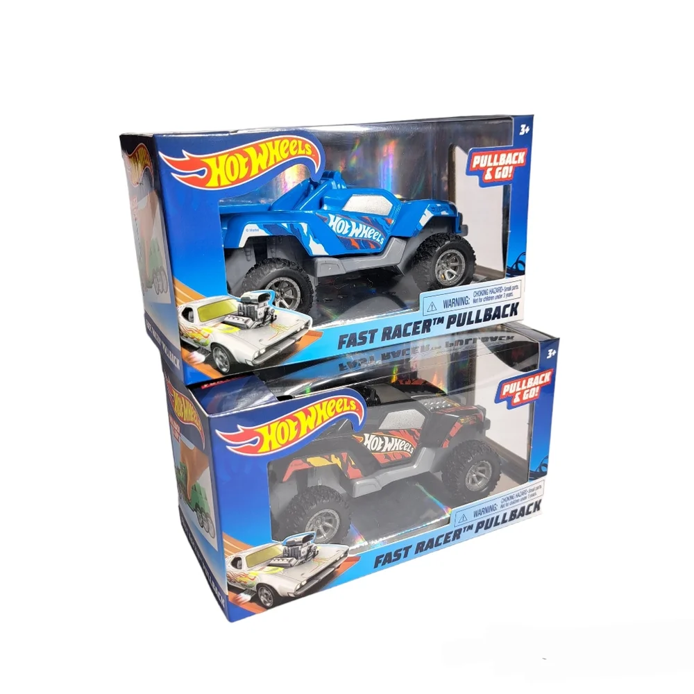 Hot Wheels Lot/2 Boys Pullback Racers Black & Blue‎ Dawgzilla Cars